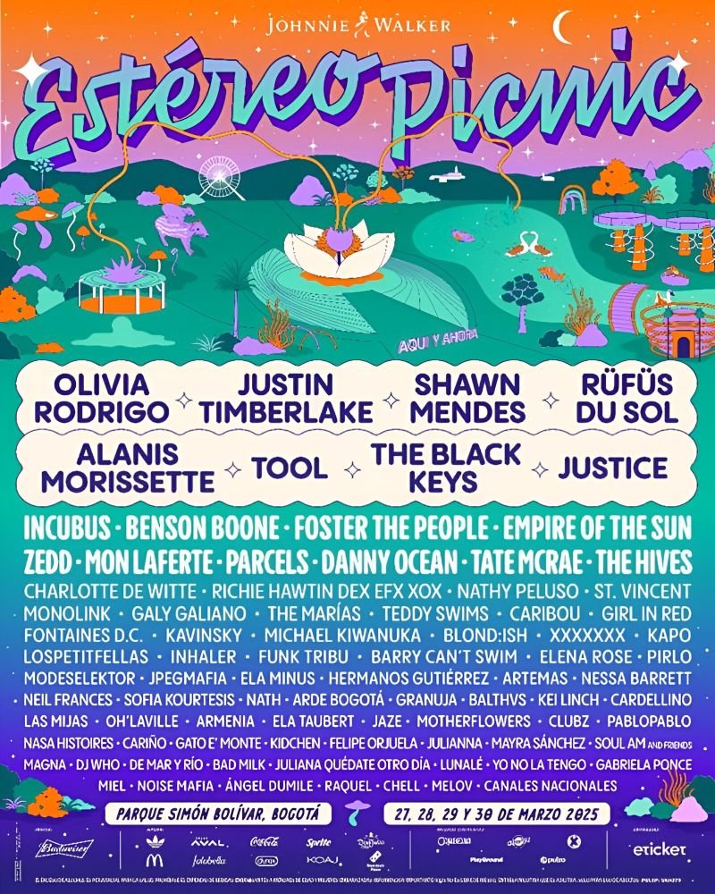 cartel festival estereo picnic - Propuestas musicales