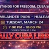 Hialeah suena a libertad: música, exilio y política se cruzan en el Free Cuba Rally.