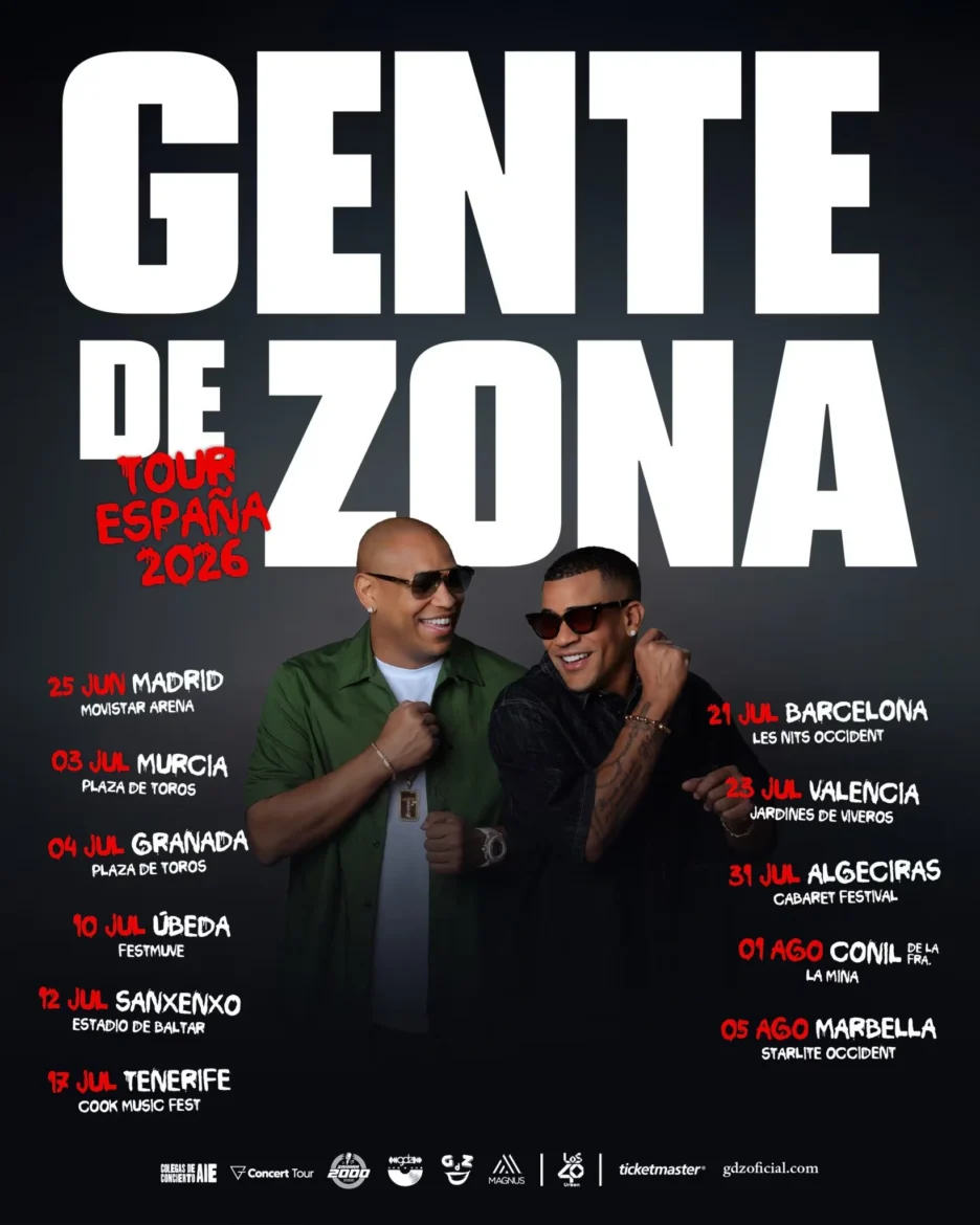 Gente de Zona Tour Espana 2026 - Propuestas musicales